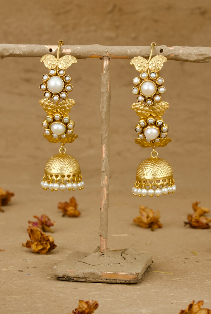 Jhanvi Jhumki Handcrafted Gold Plated