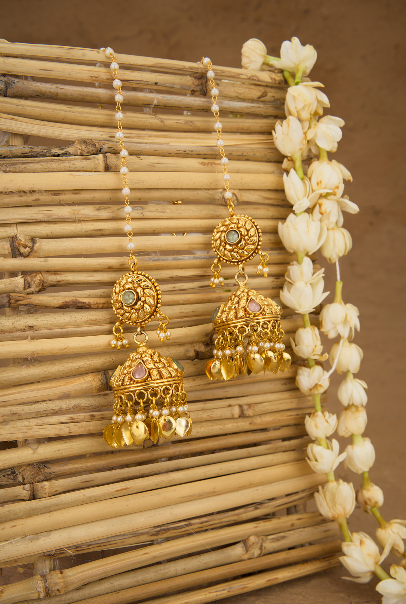 Anaya Jhumki Handcrafted Gold Plated