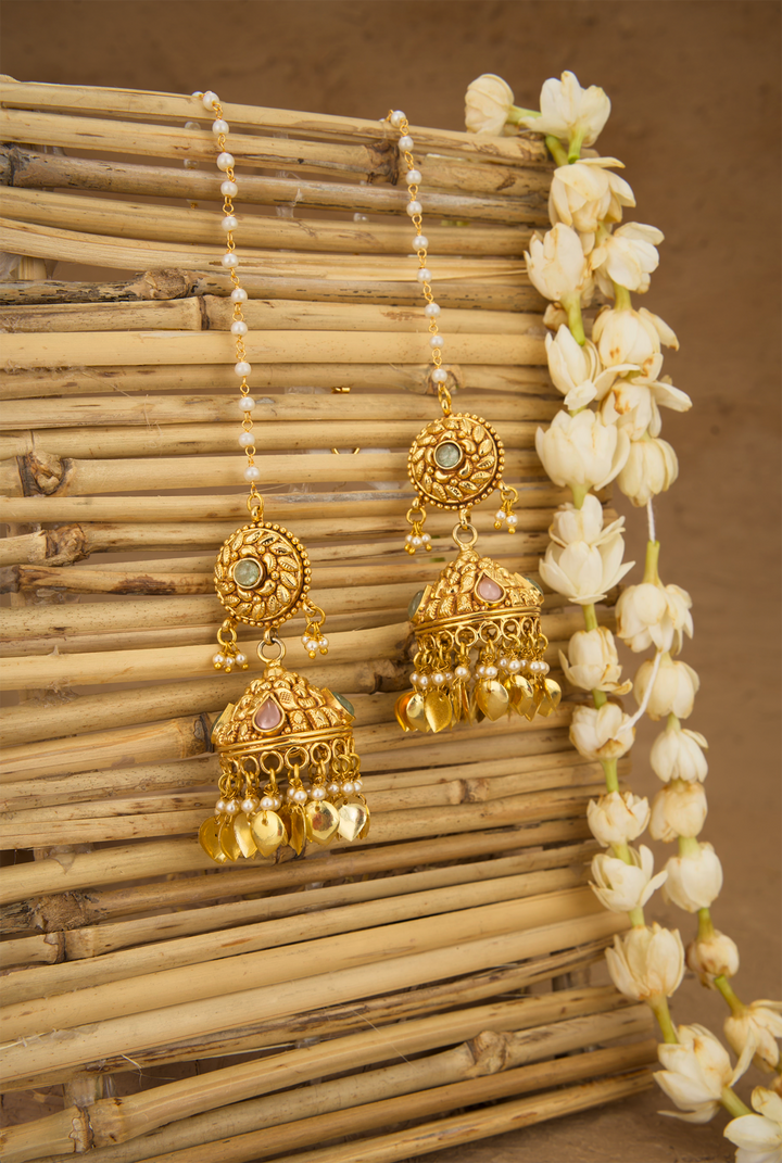 Anaya Jhumki Handcrafted Gold Plated