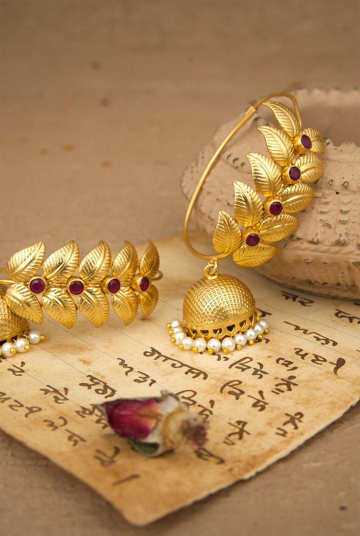 Naaz Jhumki Handcrafted Gold Plated