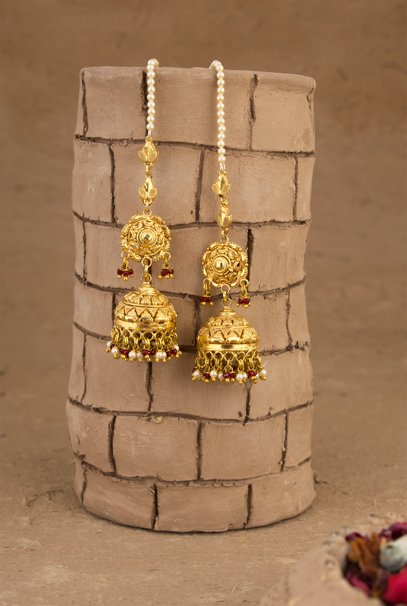 Falak Jhumki Handcrafted Gold Plated