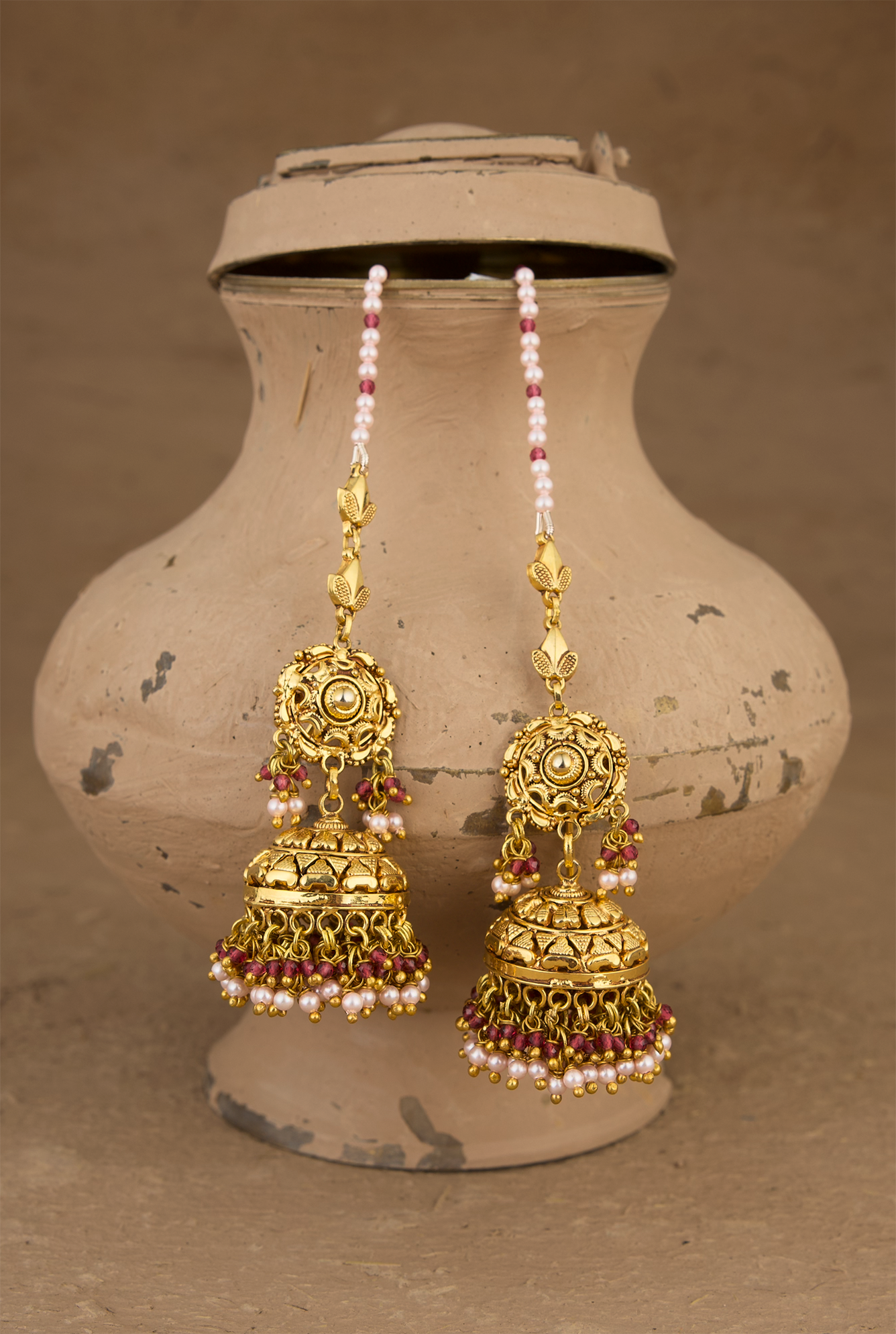 Shifa  Jhumki Handcrafted Gold Plated