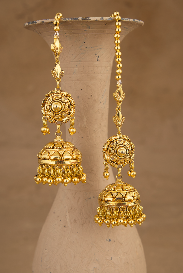 Zuneh Jhumki Handcrafted Gold Plated
