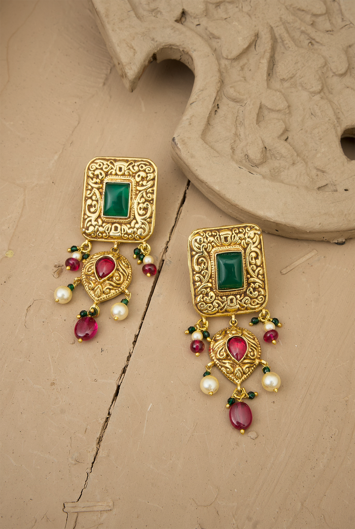 Juhi choker Earing Handcrafted Gold Plated