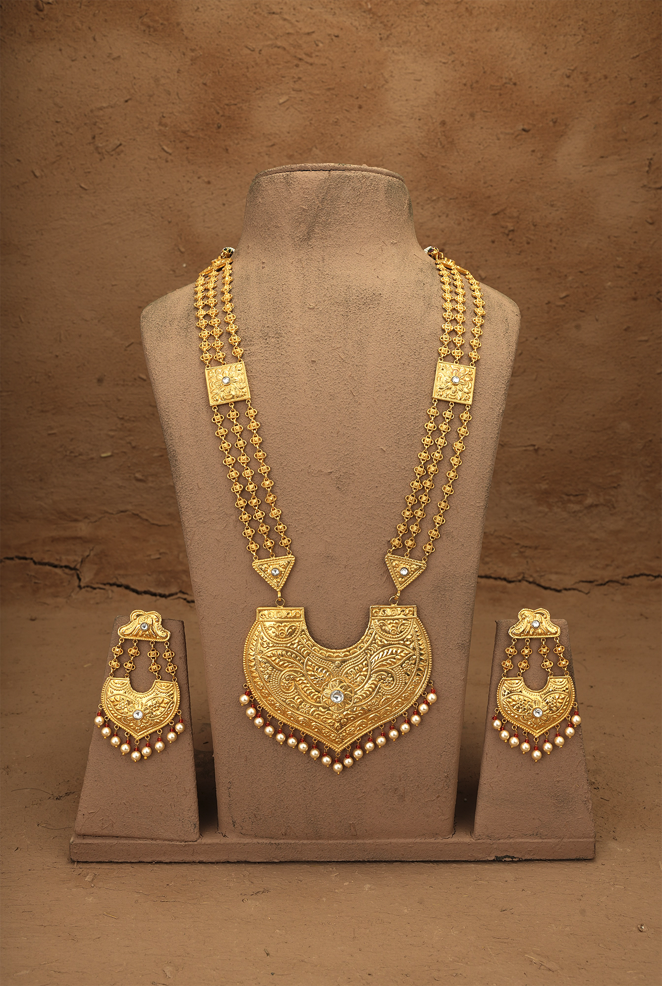 Zoyz Ranihaar Handcrafted Gold Plated