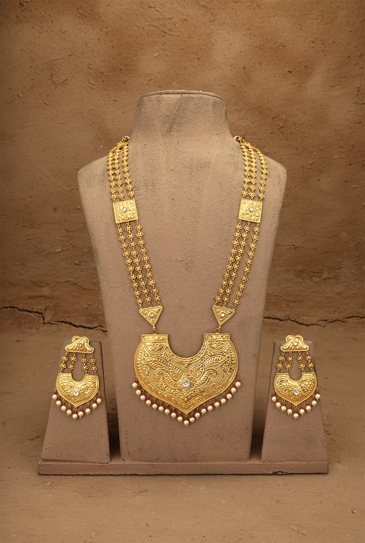 Zoyz Ranihaar Handcrafted Gold Plated