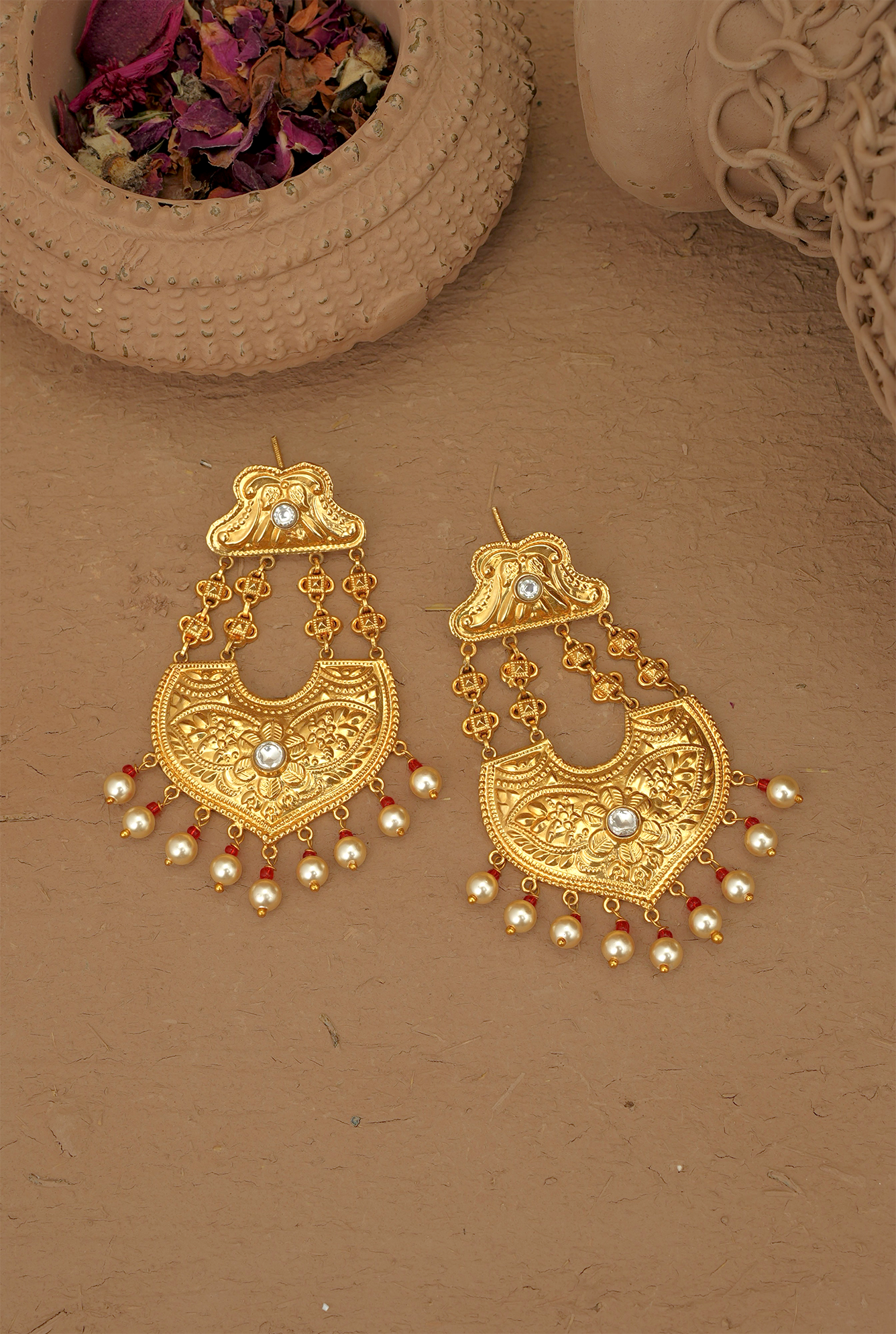 Zoyz Ranihaar Handcrafted Gold Plated