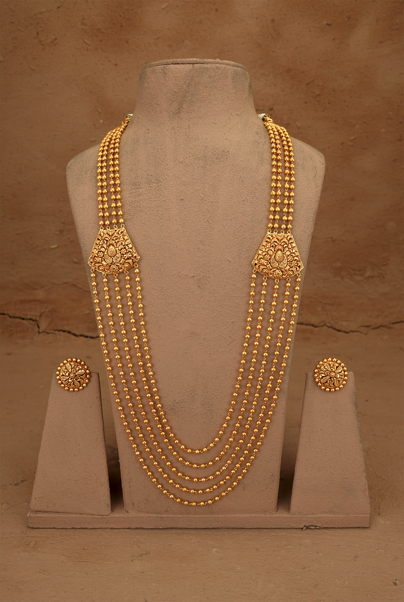 Bela  Ranihaar Handcrafted Gold Plated