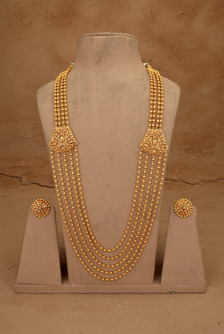 Bela  Ranihaar Handcrafted Gold Plated