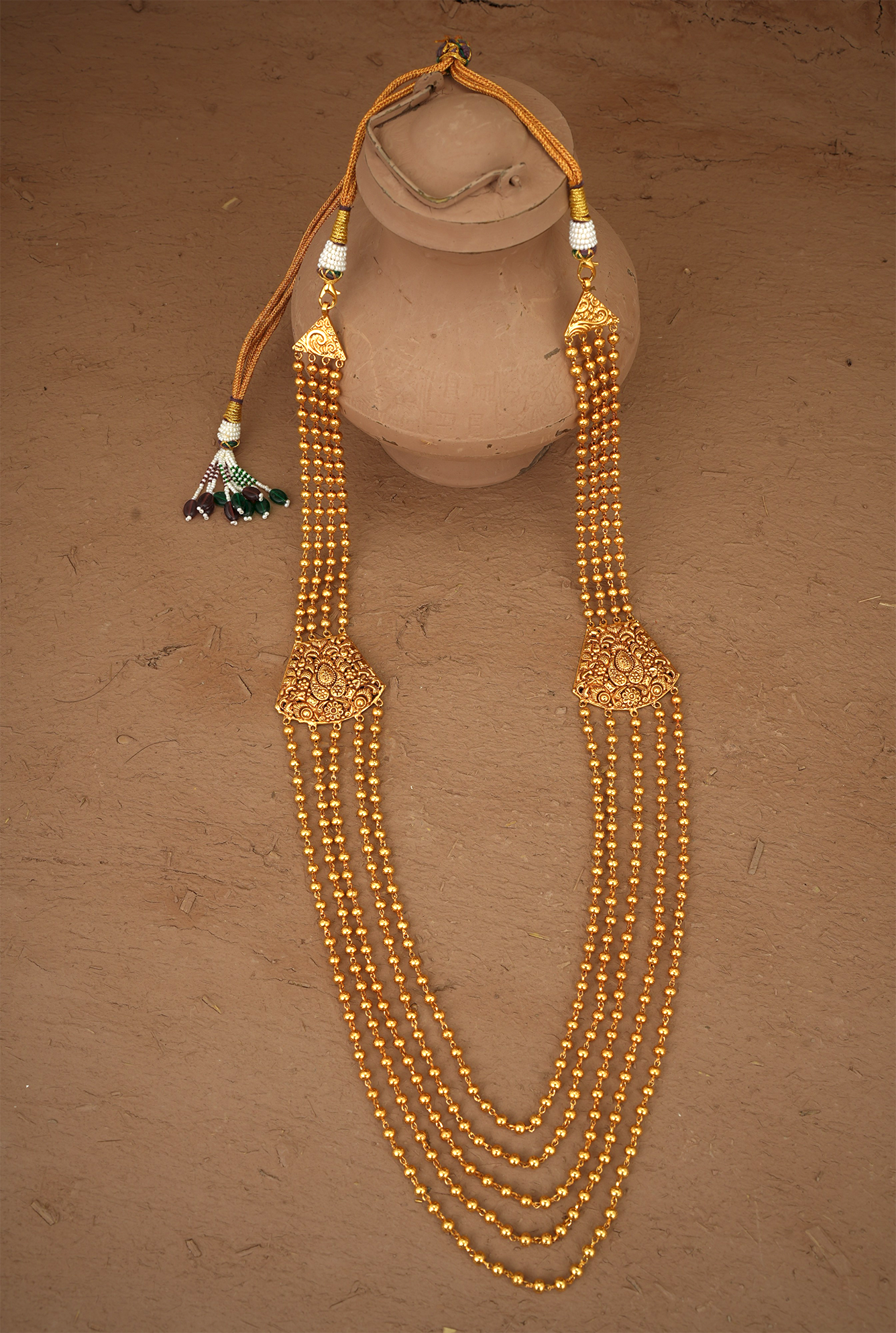 Bela  Ranihaar Handcrafted Gold Plated