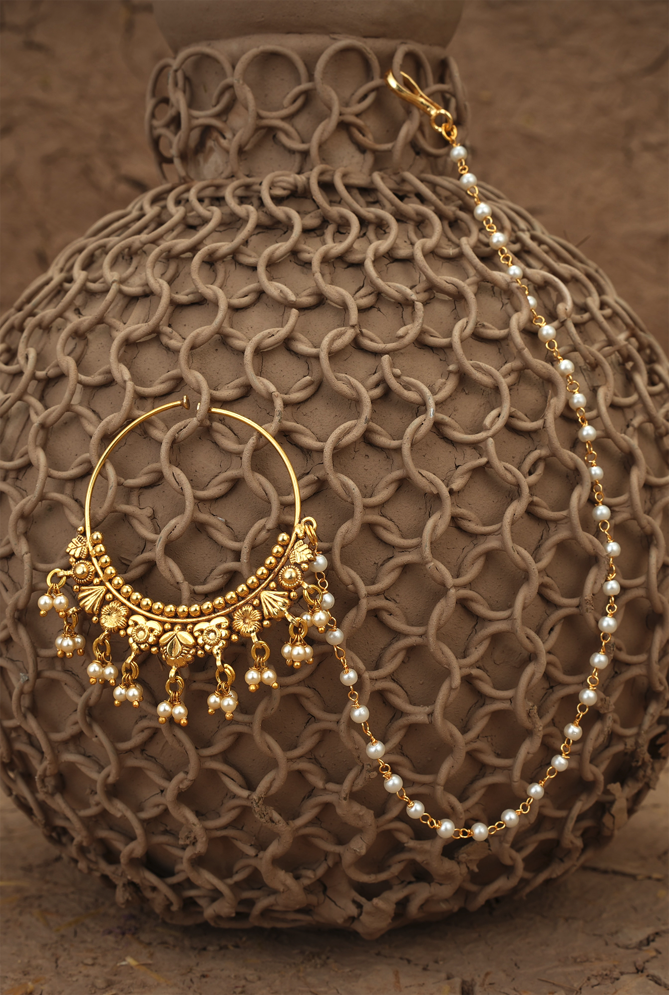 Juhi Nuth Handcrafted Gold Plated