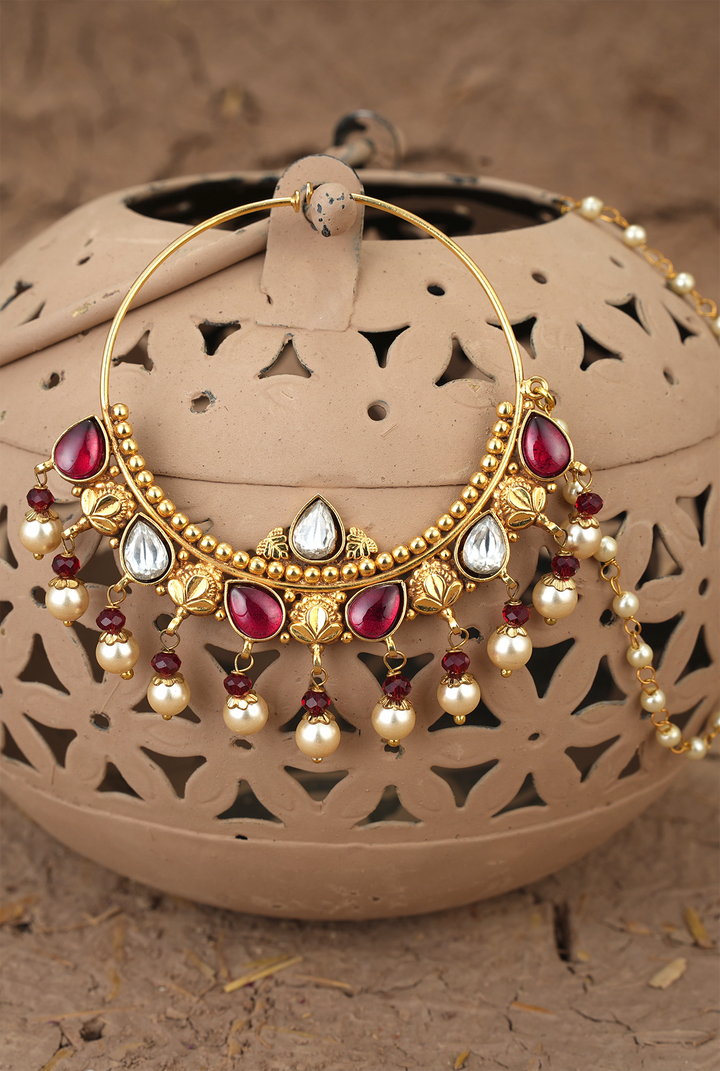 Noor  Nuth Handcrafted Gold Plated