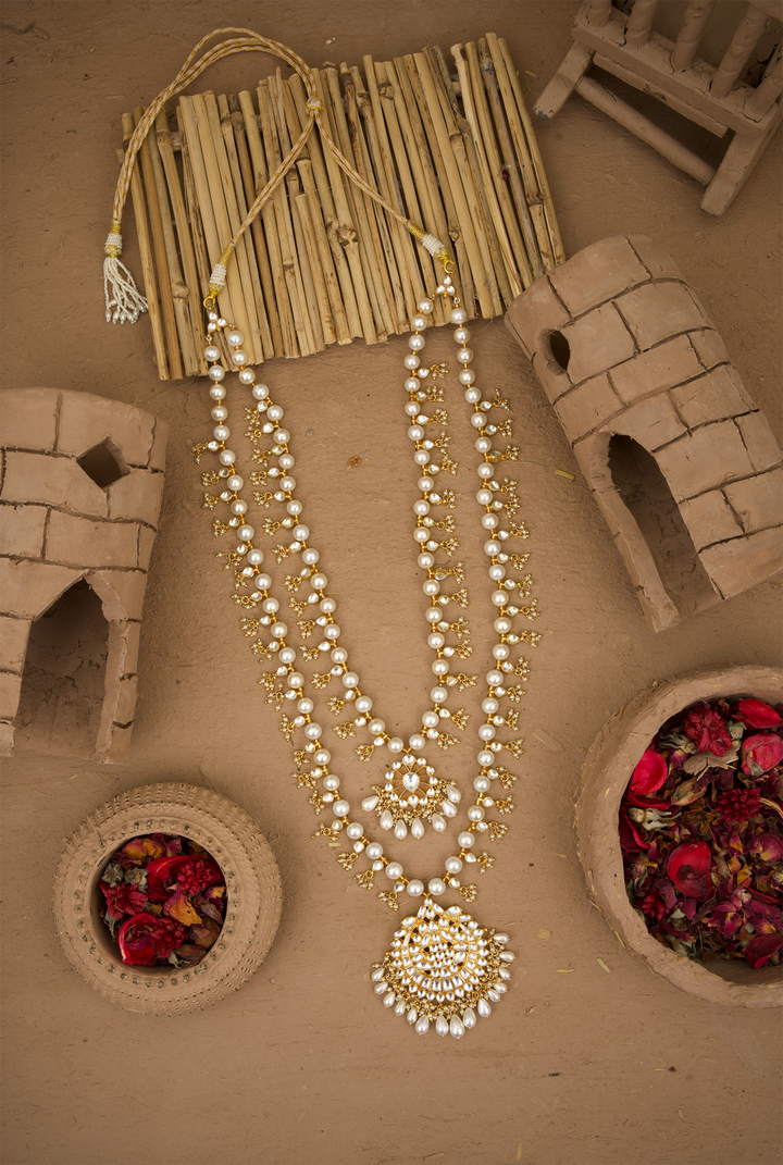 Sitara Pearl Achkan Mala Handcrafted