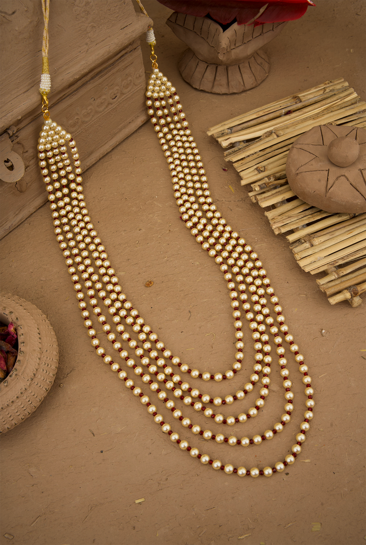 Sohni Pearl Achkan Mala Handcrafted