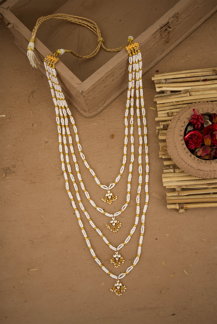 Ruchi Pearl Achkan Mala Handcrafted