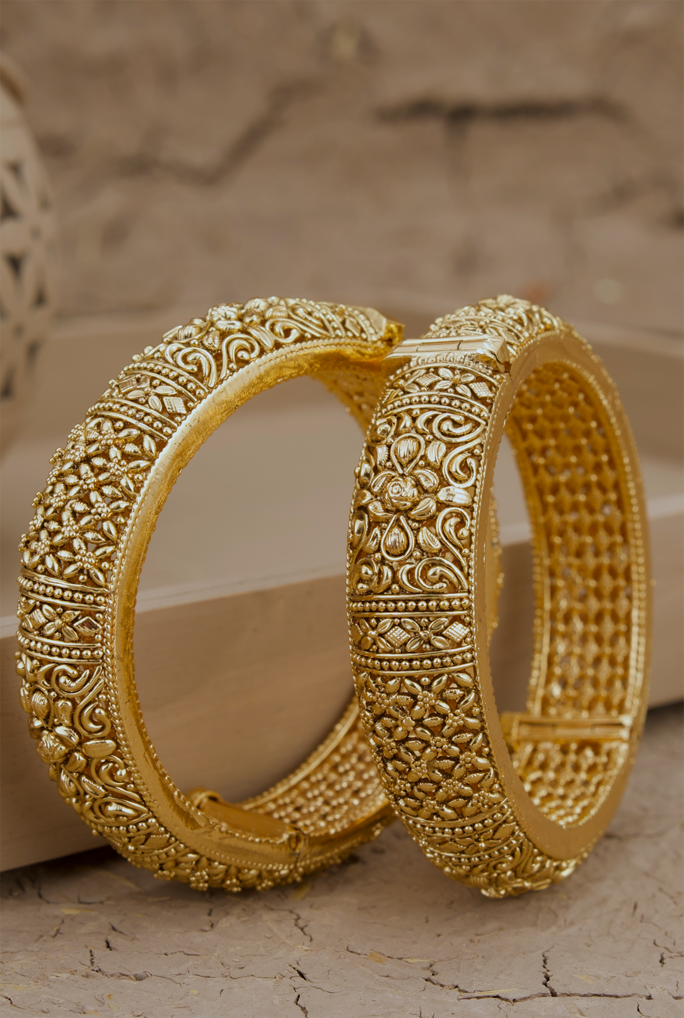 Juhi openable gold plated Bangle