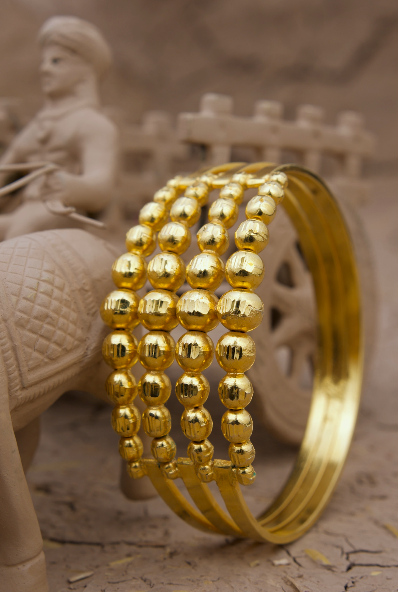 Triveni Handcrafted Gold plated Bangle