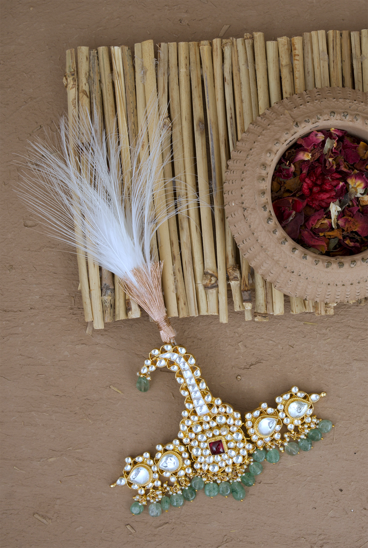 Naaz Kalgi Handcrafted Gold Plated