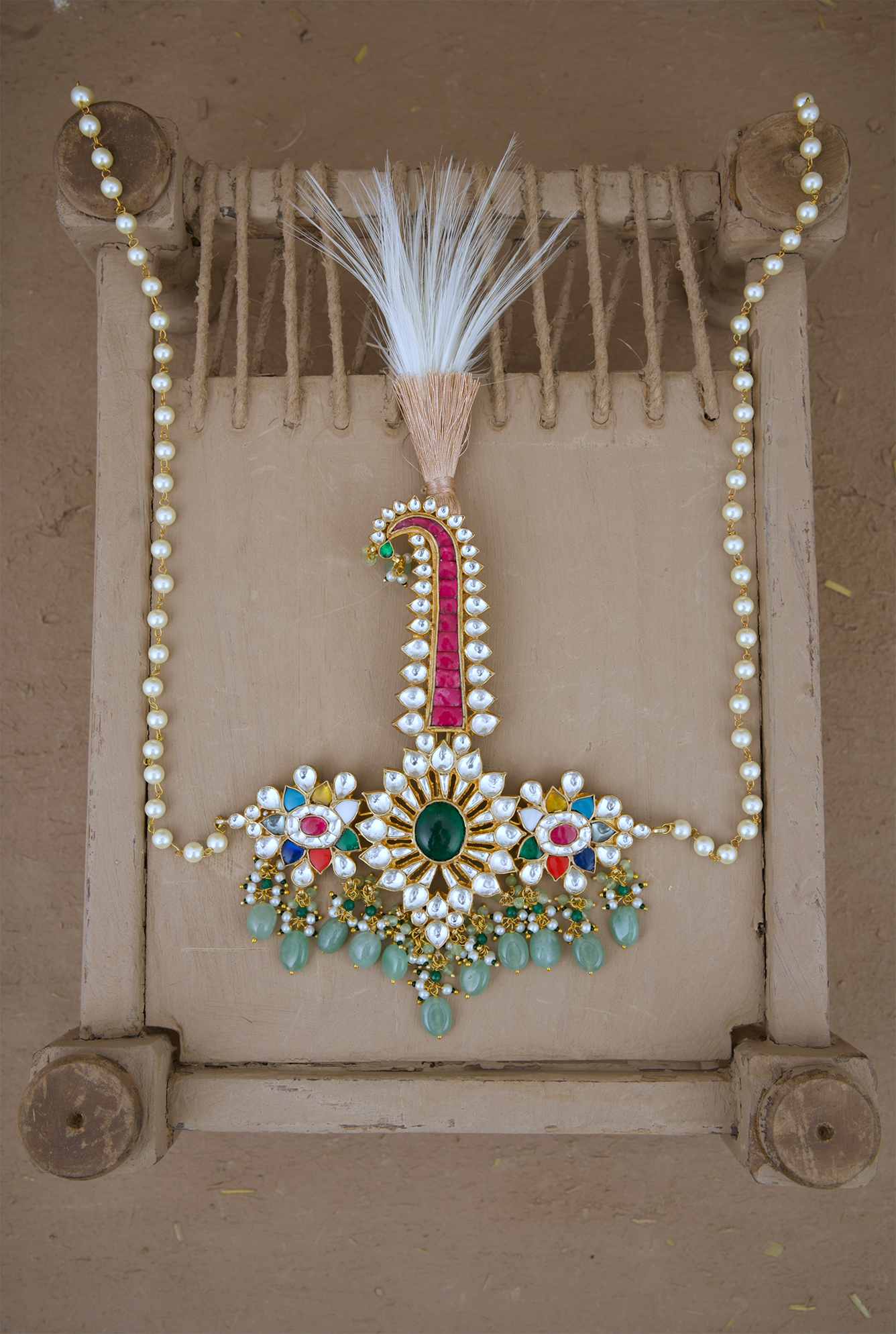 Peepal Kalgi Handcrafted Gold Plated