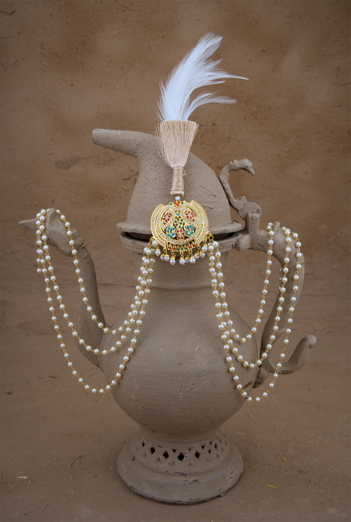 Gulhab Kalgi Handcrafted Gold Plated