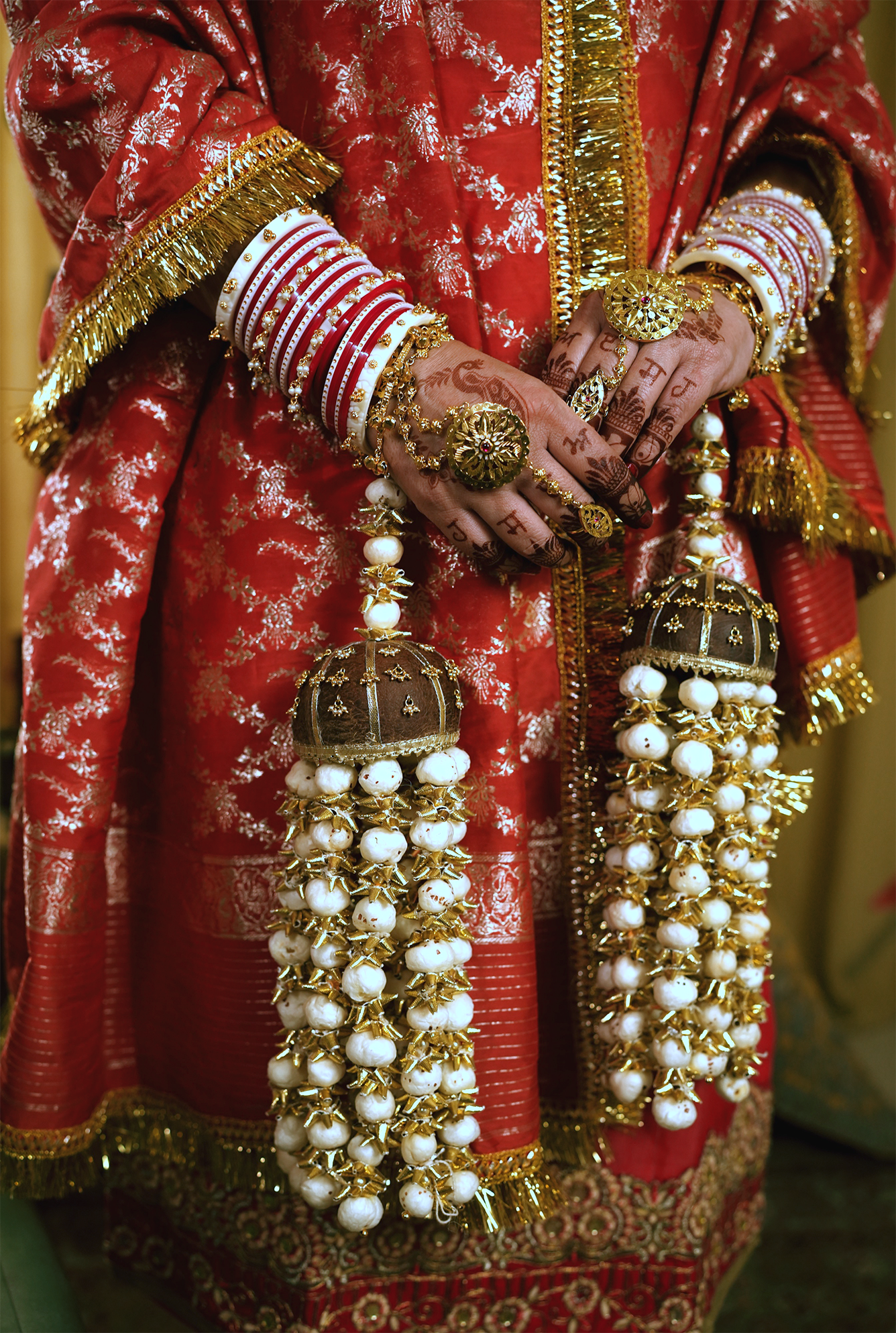 Sonaa Traditional Kalira Embelished With Dry Coconut And Fox Nuts