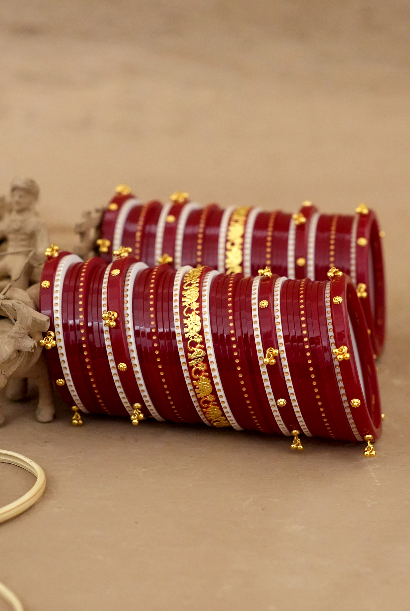 Heer Radish Maroon Wedding Punjabi Jewellery