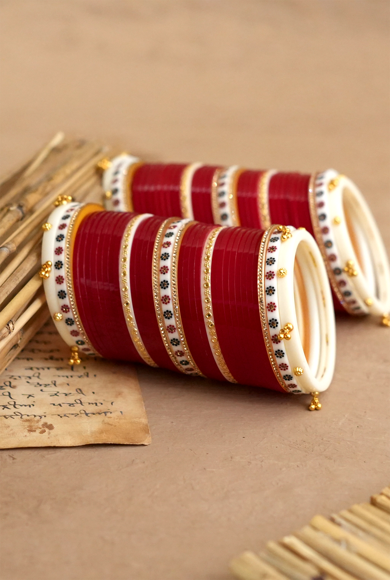 Zoya Radish Maroon Wedding Punjabi Jewellery