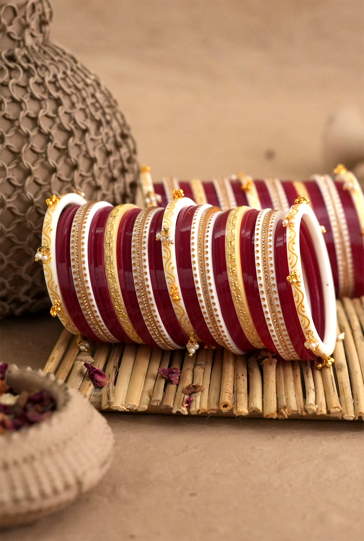 Pari Radish Maroon Wedding Punjabi Jewellery