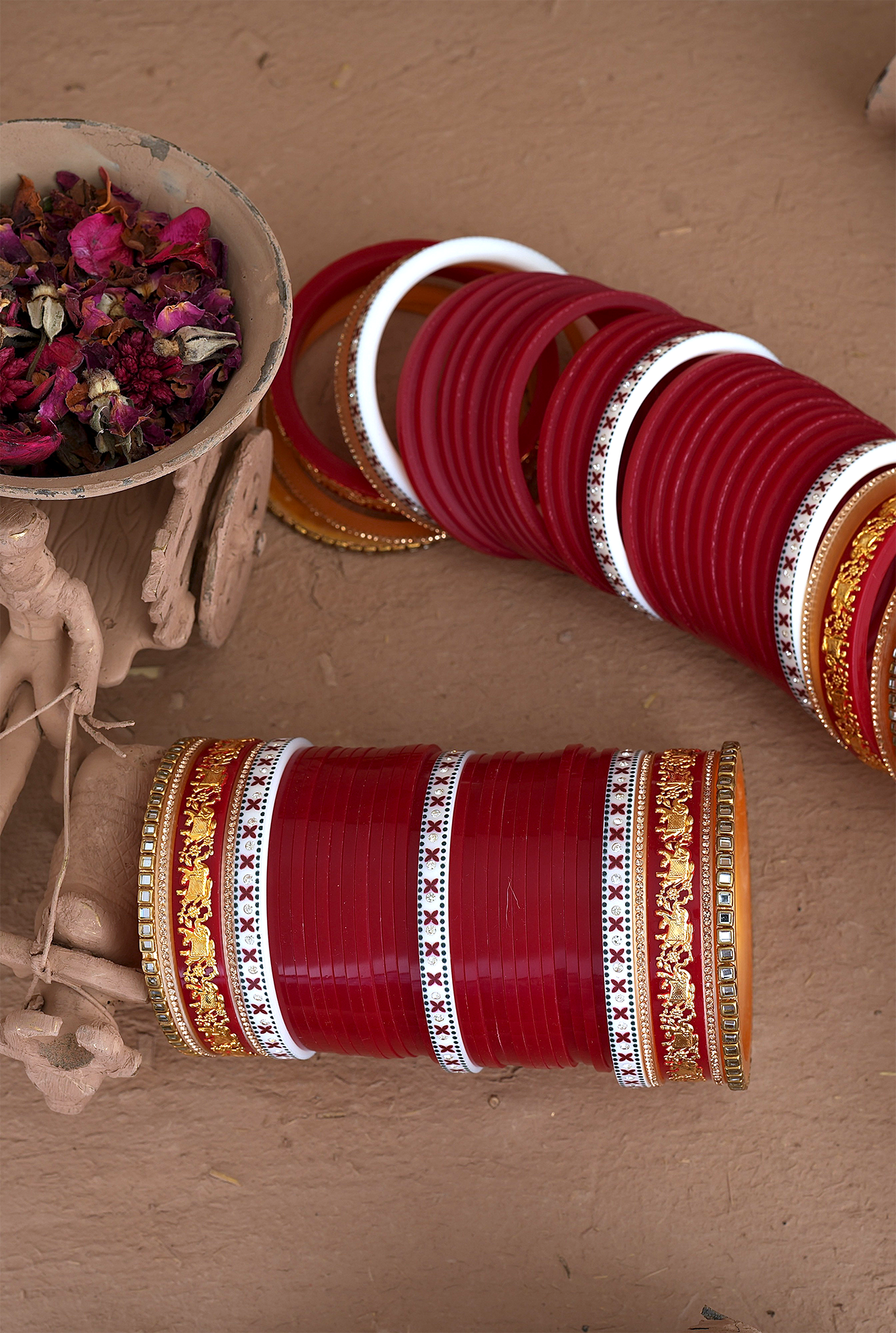Ginni Radish Maroon Wedding Punjabi Jewellery