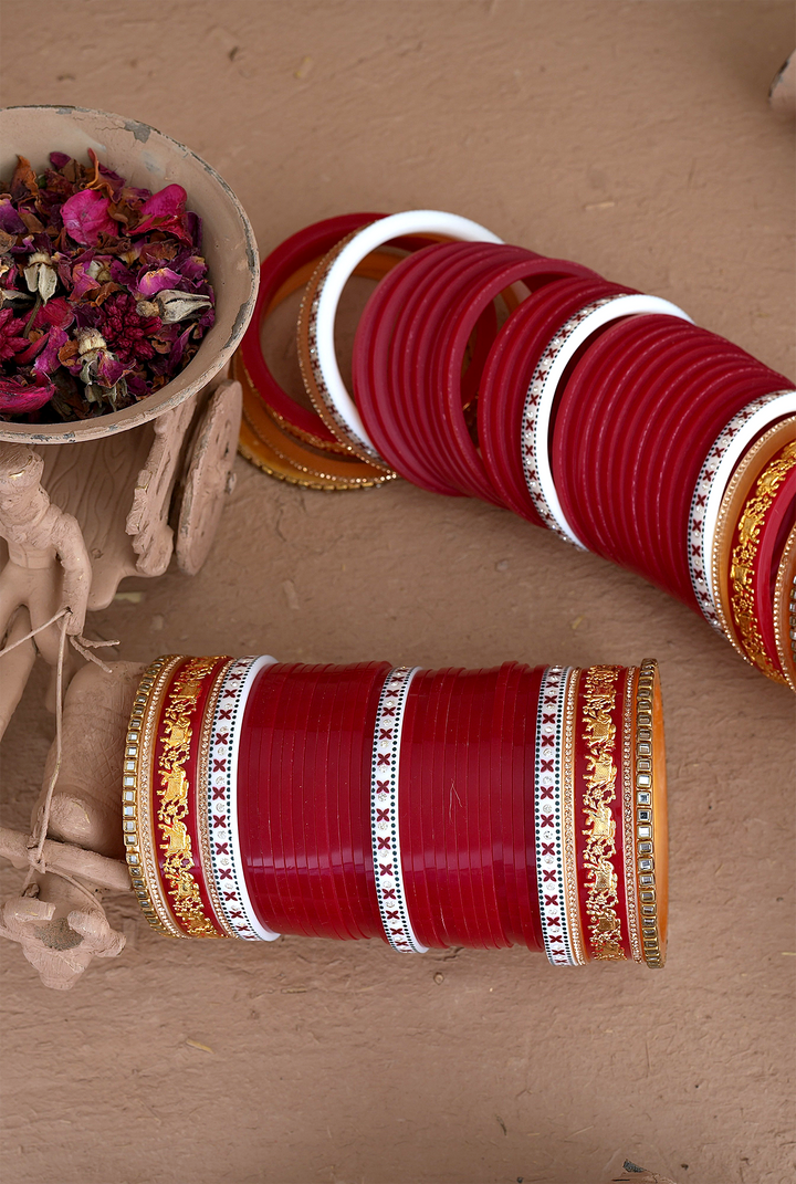 Ginni Radish Maroon Wedding Punjabi Jewellery