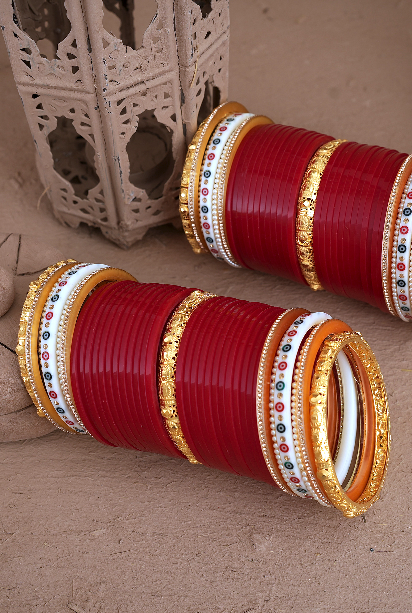 Aman Red Wedding Punjabi Jewellery