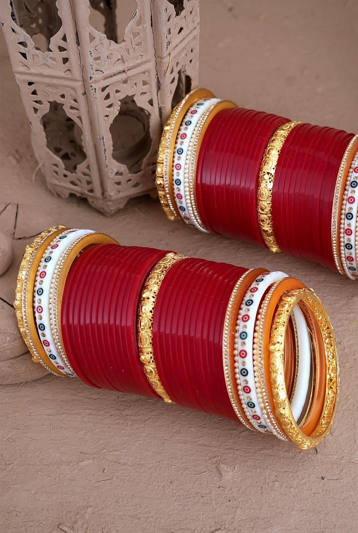 Aman Red Wedding Punjabi Jewellery