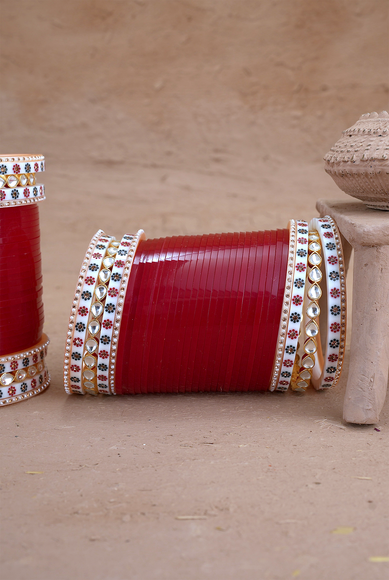 Gulhab Radish Maroon Wedding Punjabi Jewellery