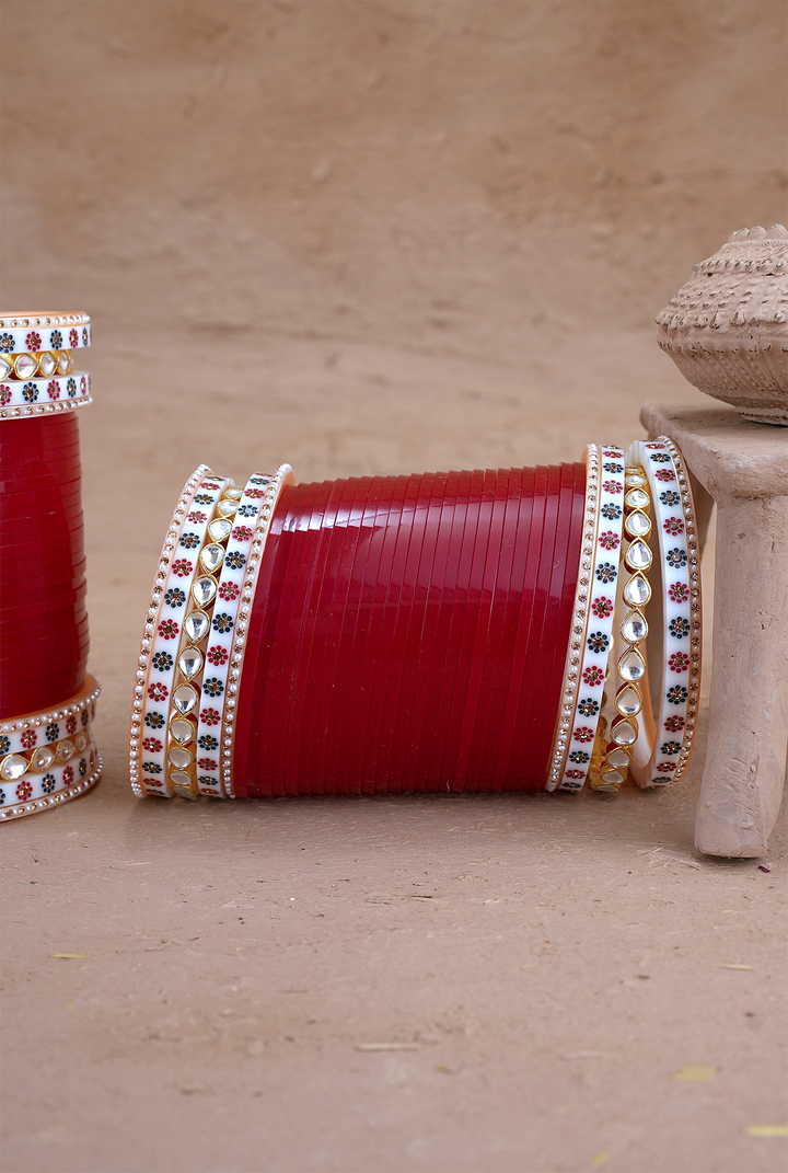 Gulhab Radish Maroon Wedding Punjabi Jewellery