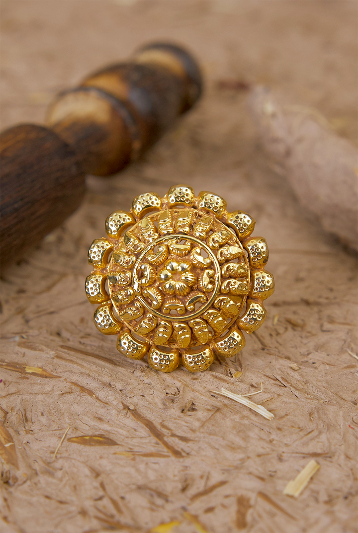 Juhi Ring Handcrafted Gold Plated