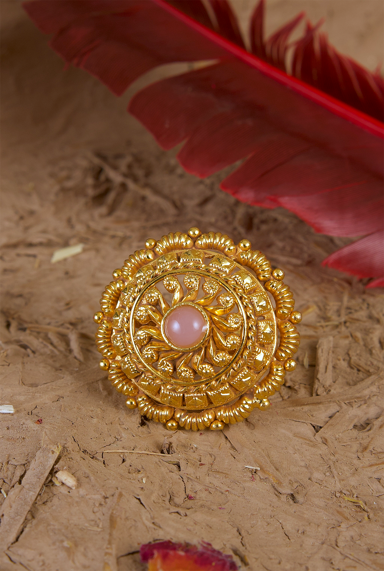 Yamira Ring Handcrafted Gold Plated