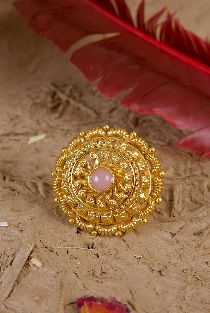 Yamira Ring Handcrafted Gold Plated