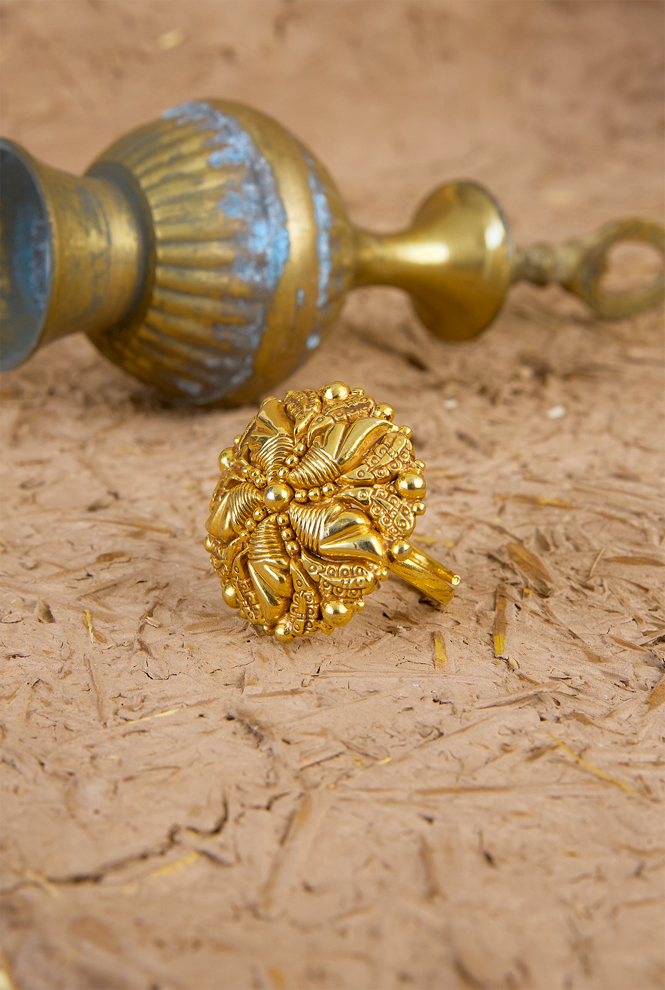 Yamira Ring Handcrafted Gold Plated