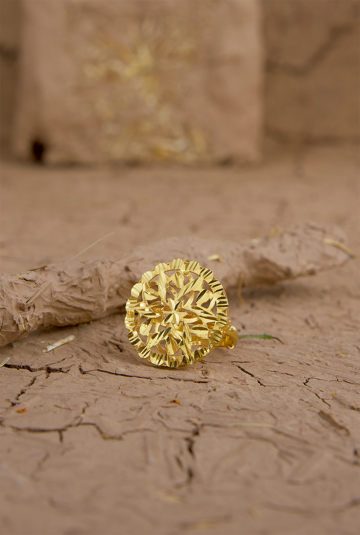 Rohani Ring Handcrafted Gold Plated