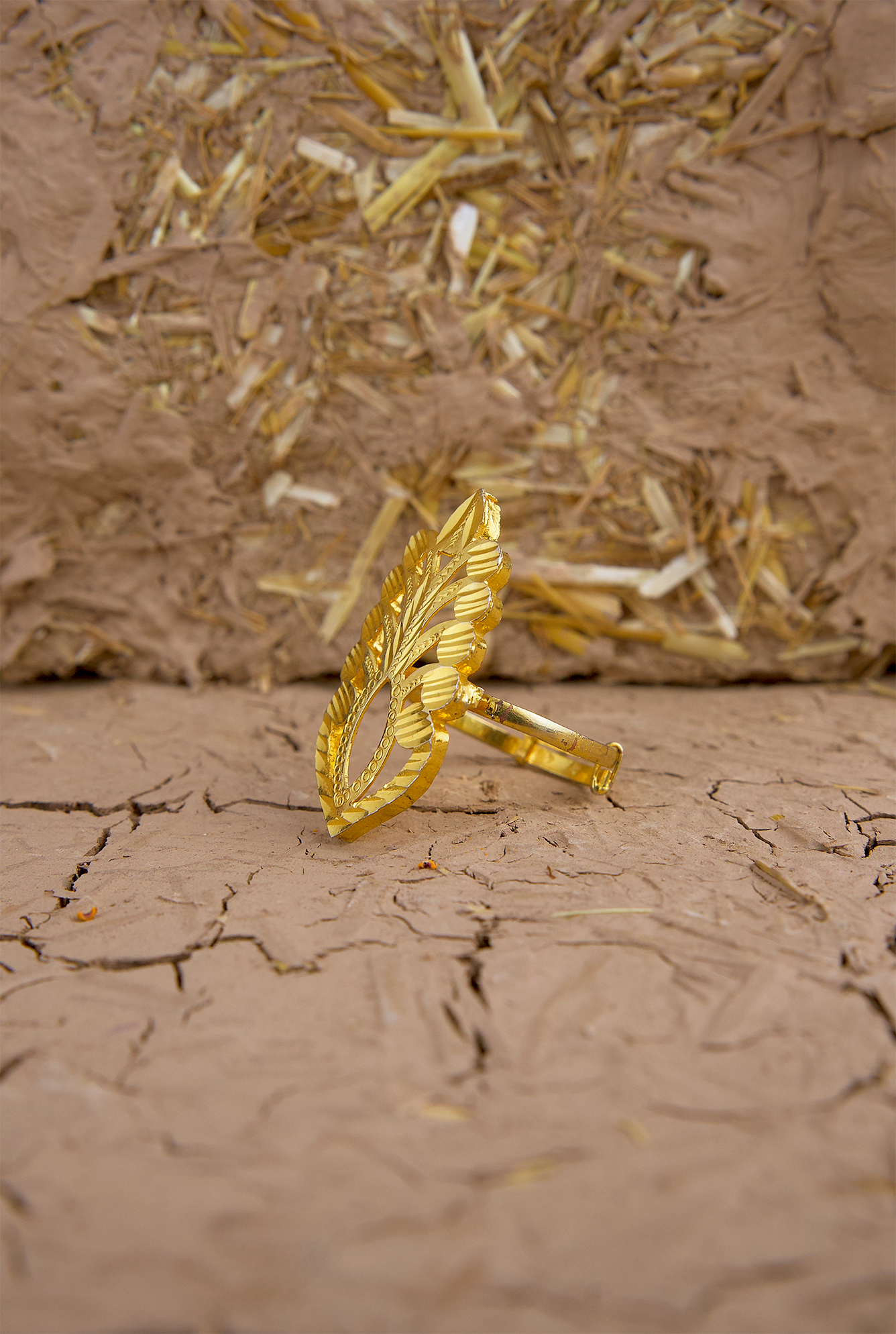 Rohani Ring Handcrafted Gold Plated
