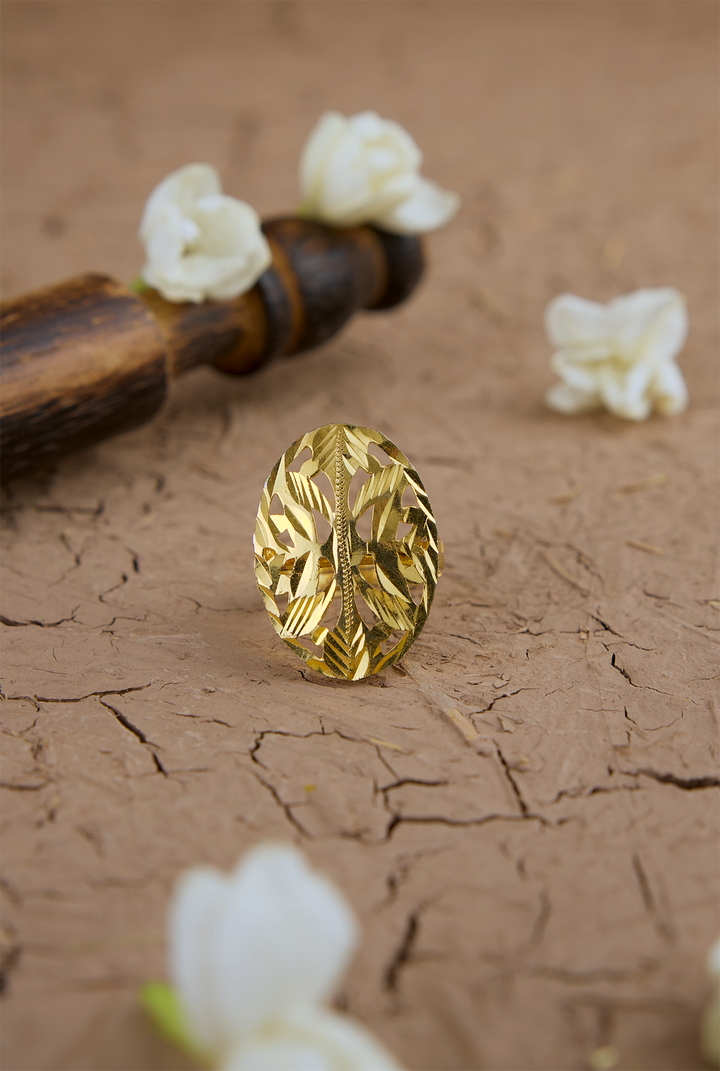 Bahaar Ring Handcrafted Gold Plated