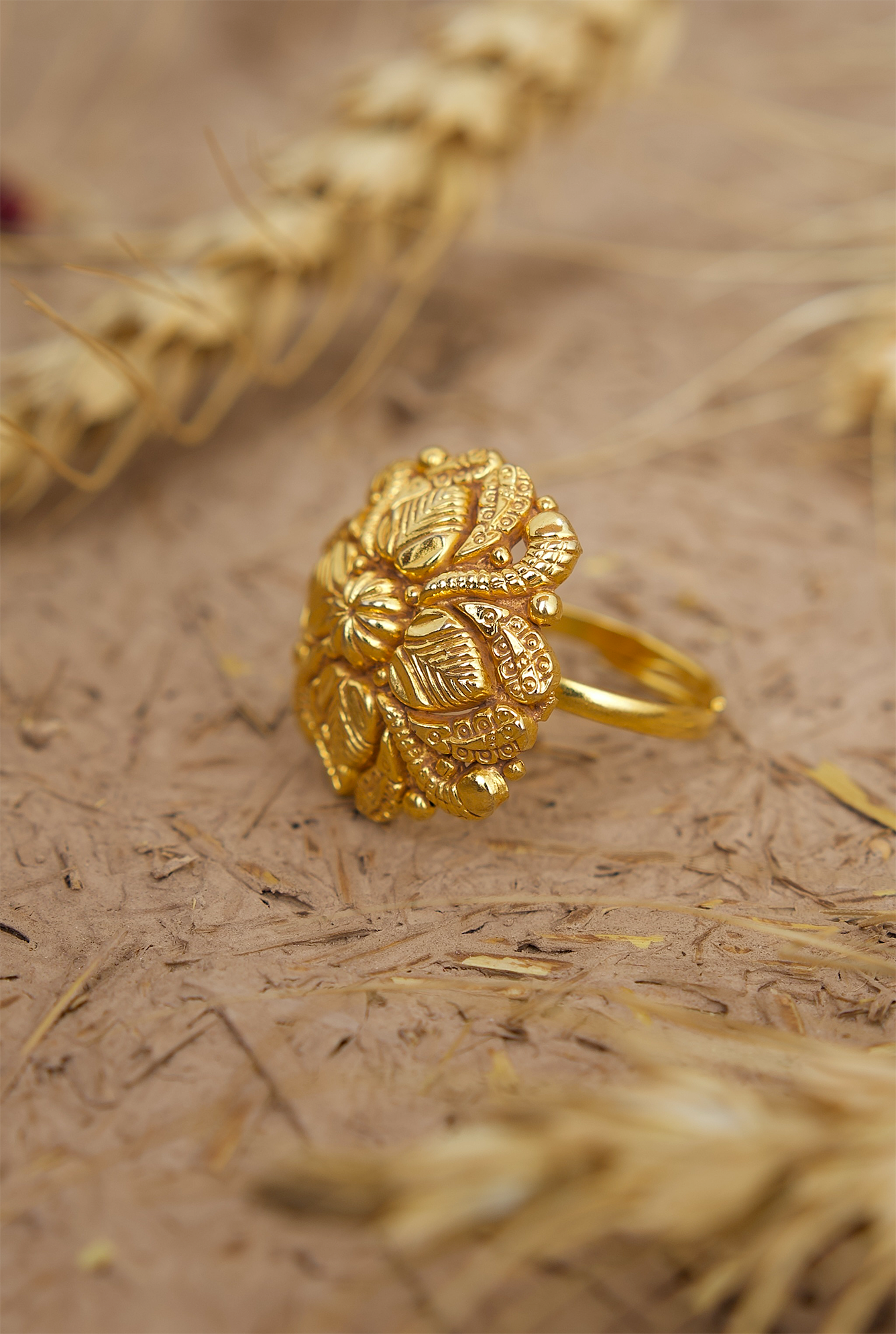 Parizad  Ring Handcrafted Gold Plated