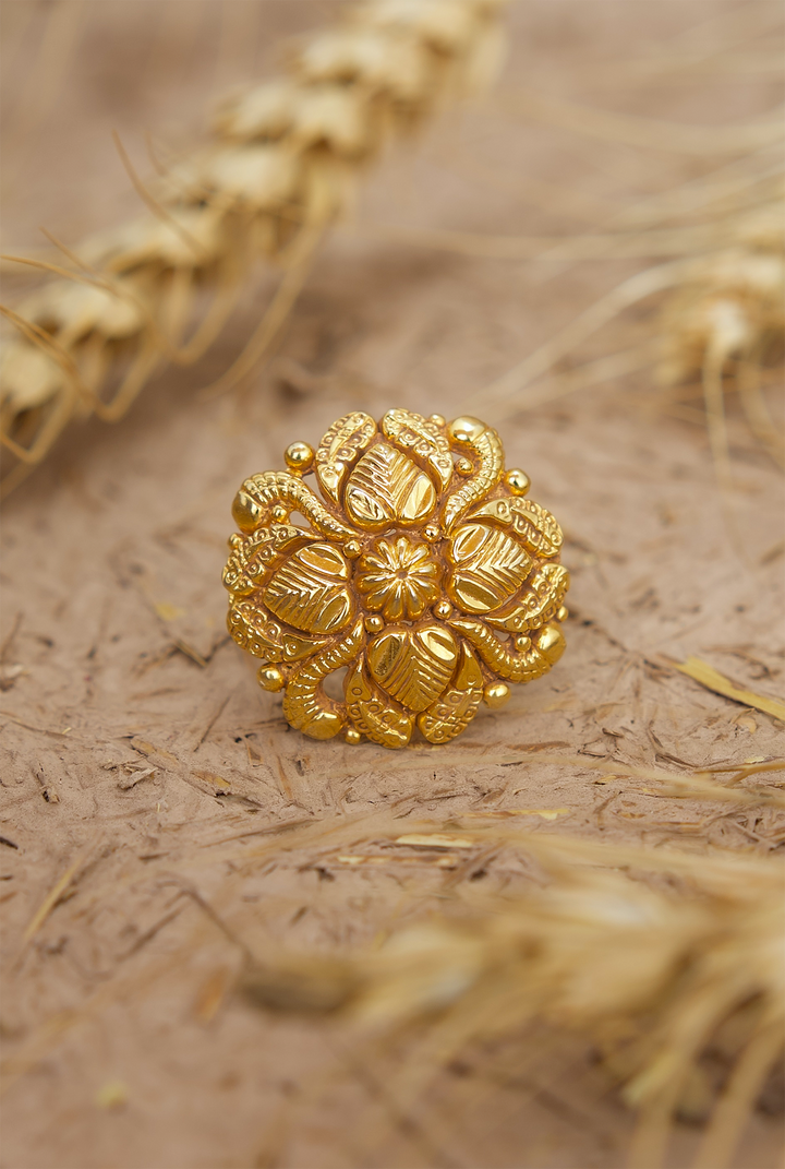 Tabeer Ring Handcrafted Gold Plated
