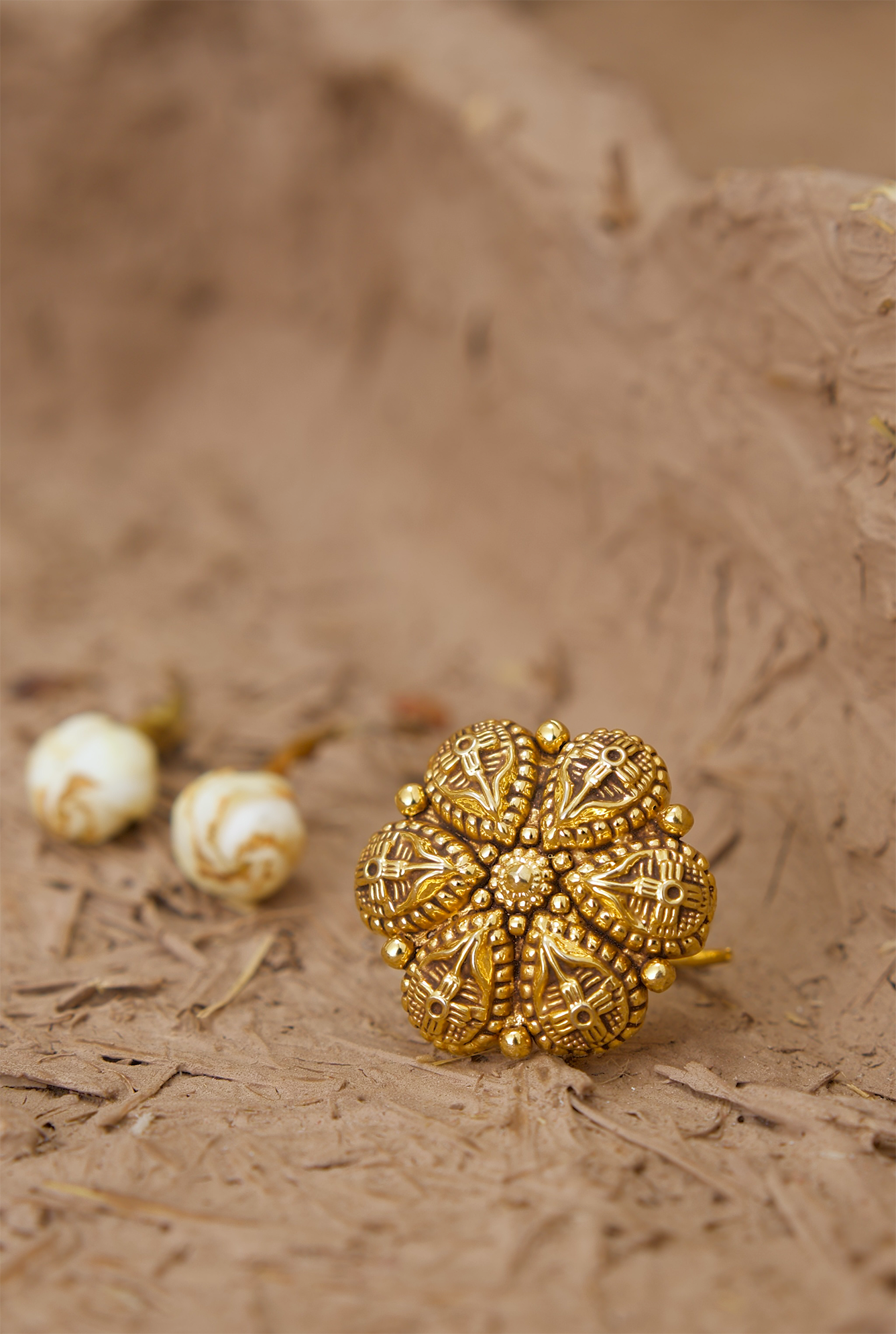 Zarina  Ring Handcrafted Gold Plated