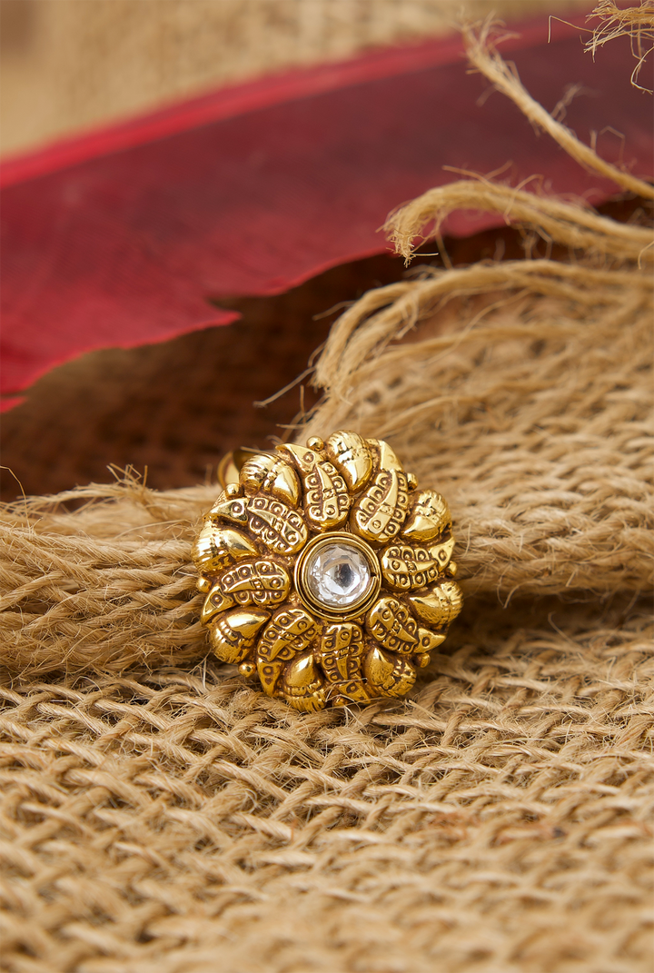Sitara  Ring Handcrafted Gold Plated