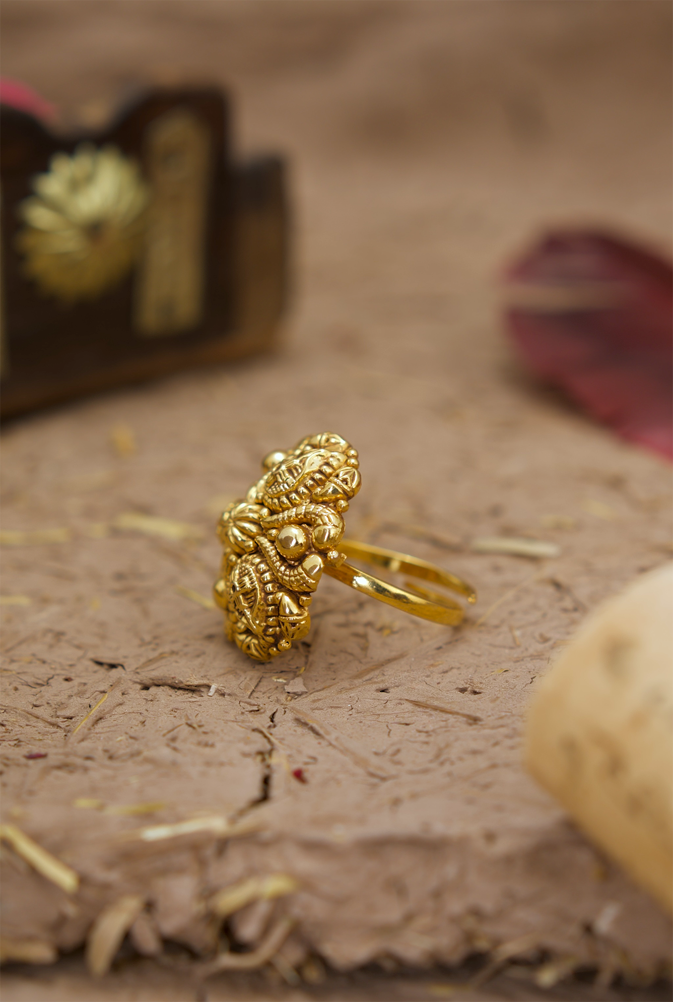 Sitara  Ring Handcrafted Gold Plated