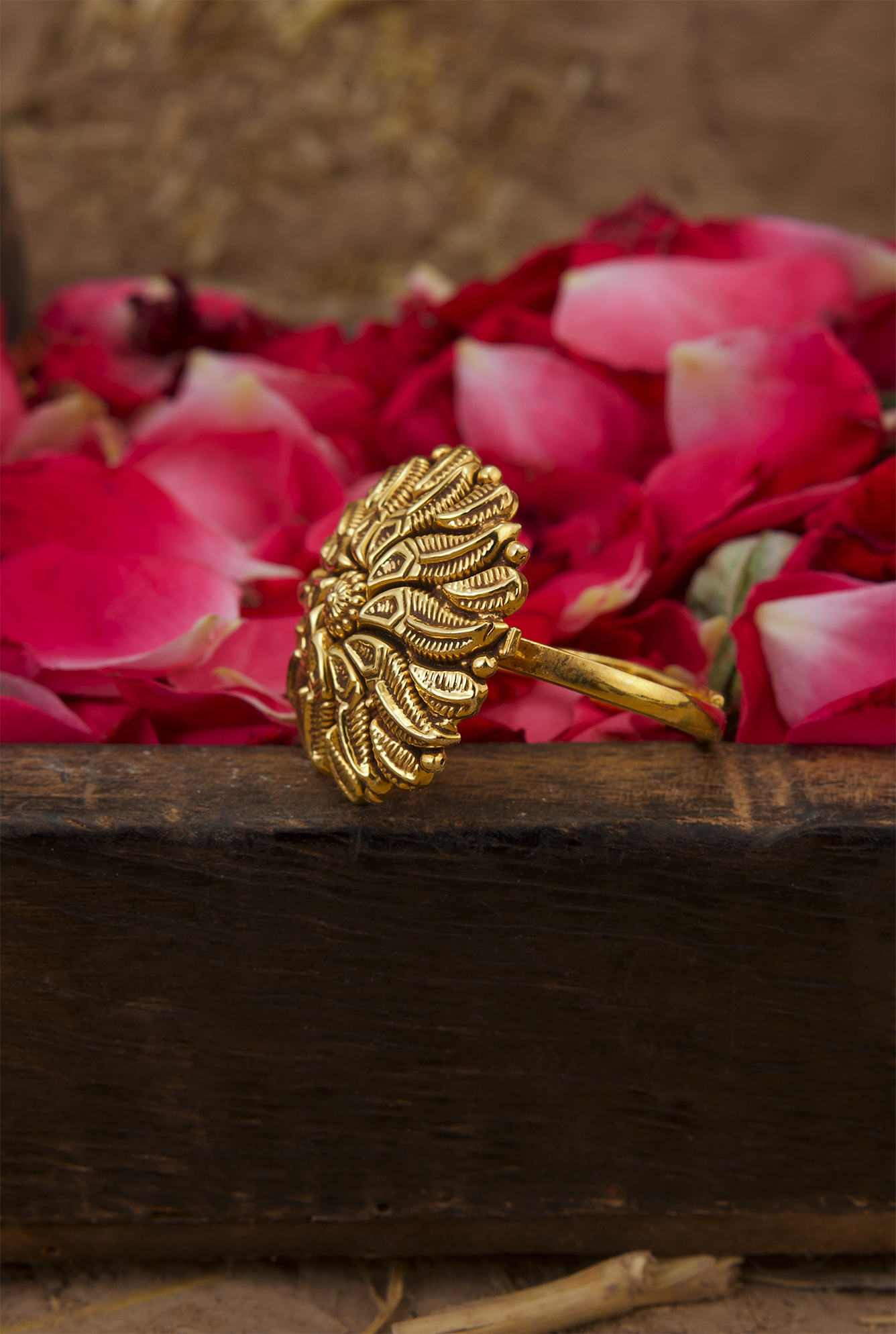 Sohni i Ring Handcrafted Gold Plated