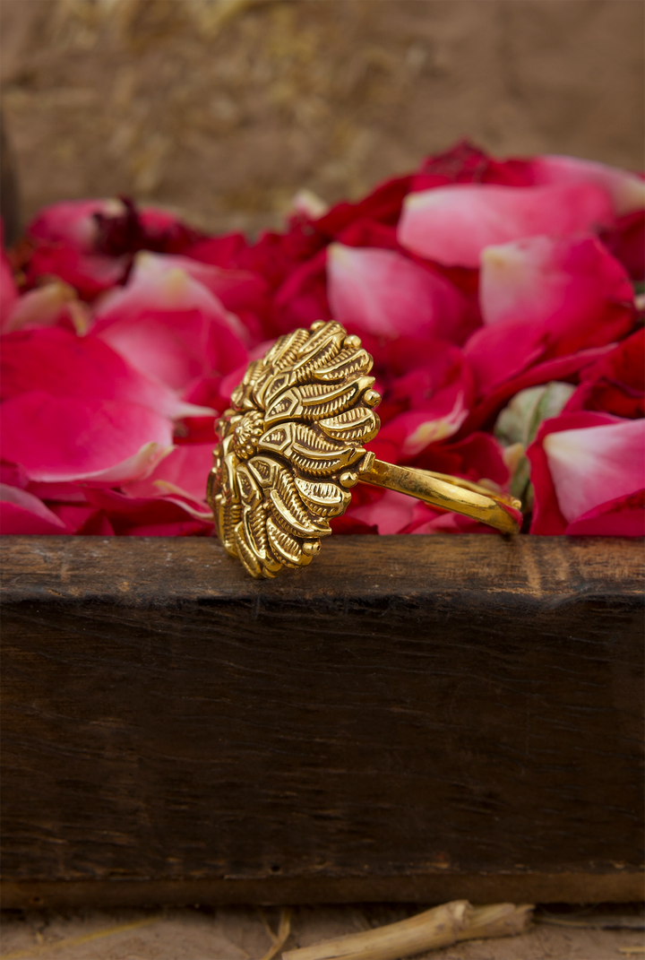 Sohni i Ring Handcrafted Gold Plated