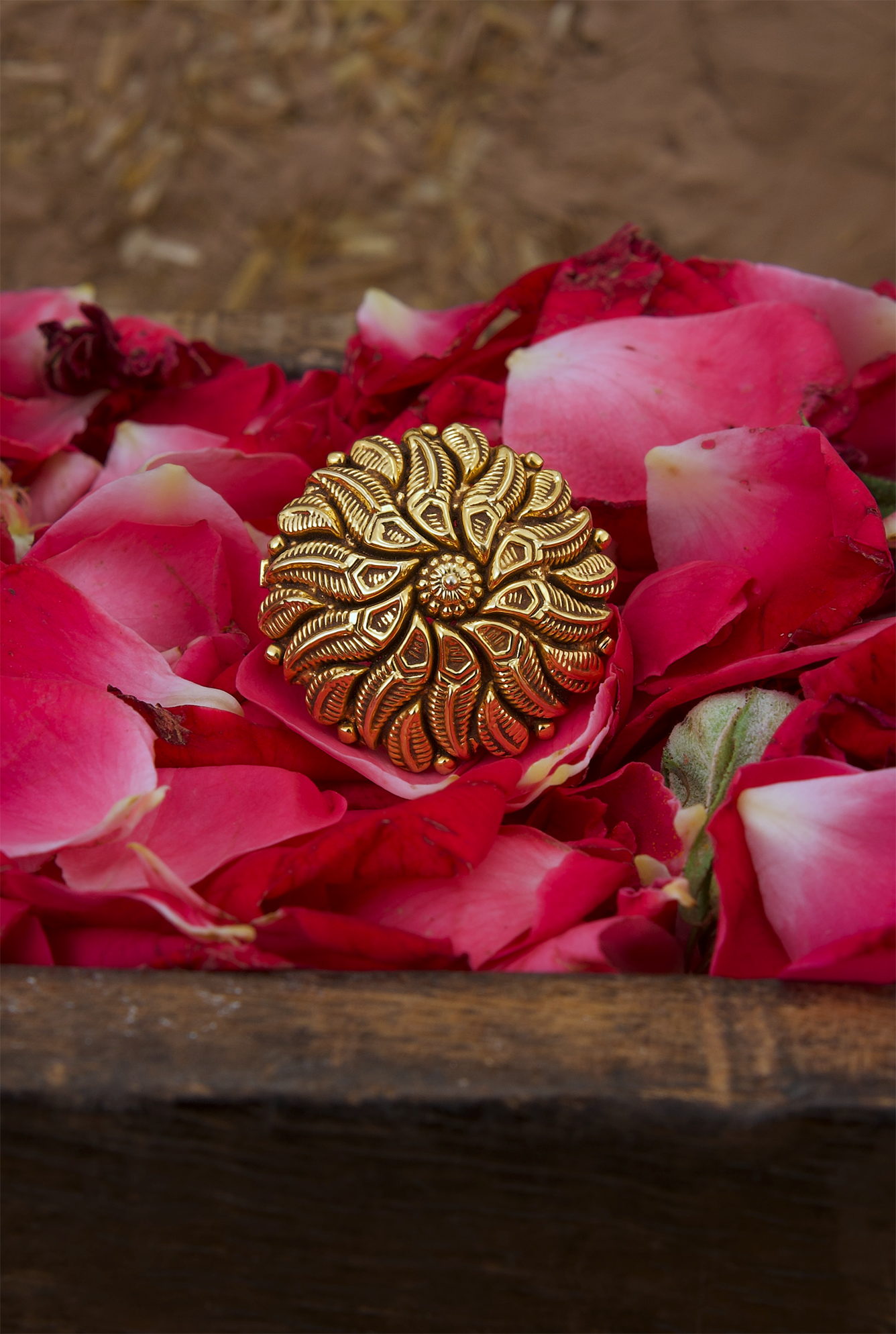 Ruchi Ring Handcrafted Gold Plated