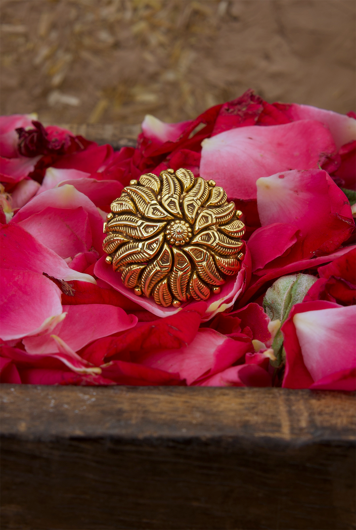 Ruchi Ring Handcrafted Gold Plated